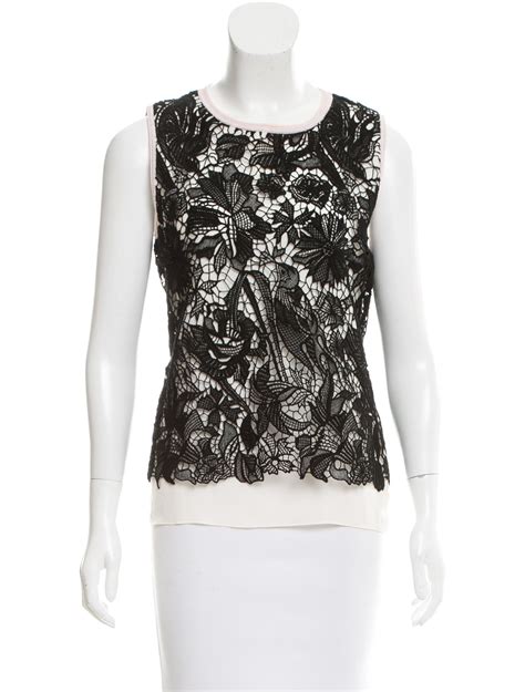 christian dior lace top|Dior ladies blouse.